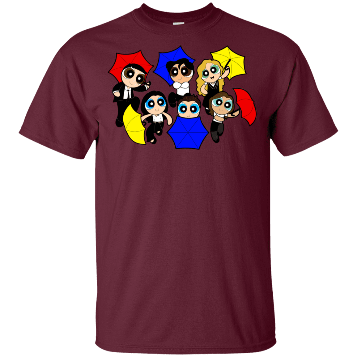 T-Shirts Maroon / YXS Powerpuff Friends Youth T-Shirt