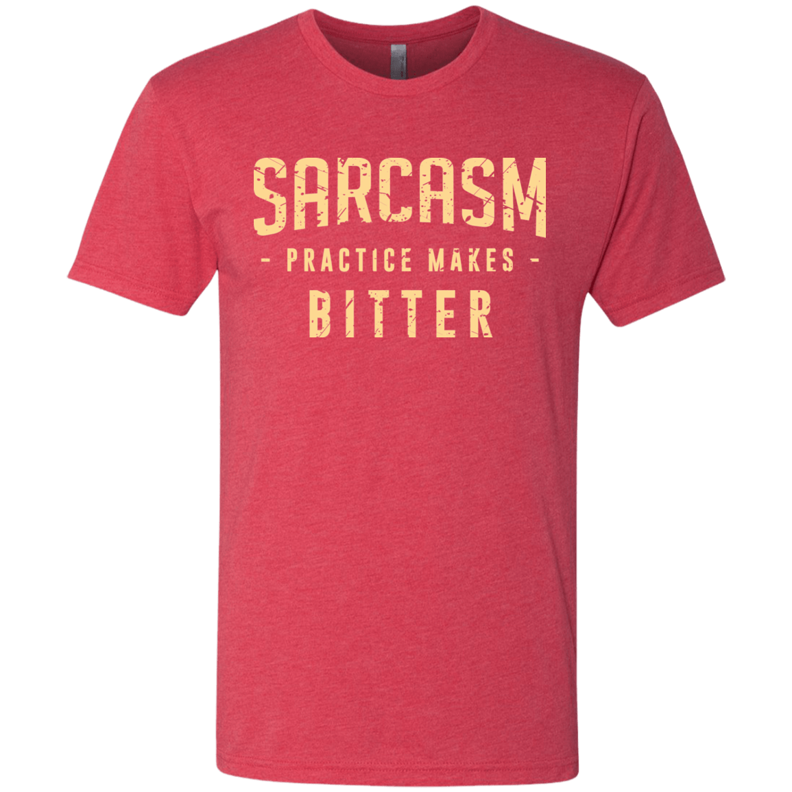 T-Shirts Vintage Red / Small PRACTICE MAKES BITTER Men's Triblend T-Shirt