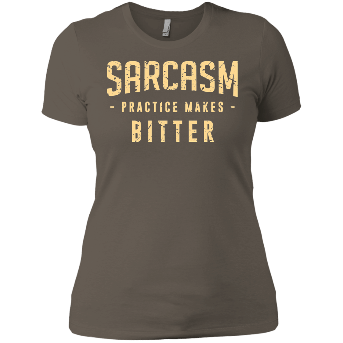 T-Shirts Warm Grey / X-Small PRACTICE MAKES BITTER Women's Premium T-Shirt