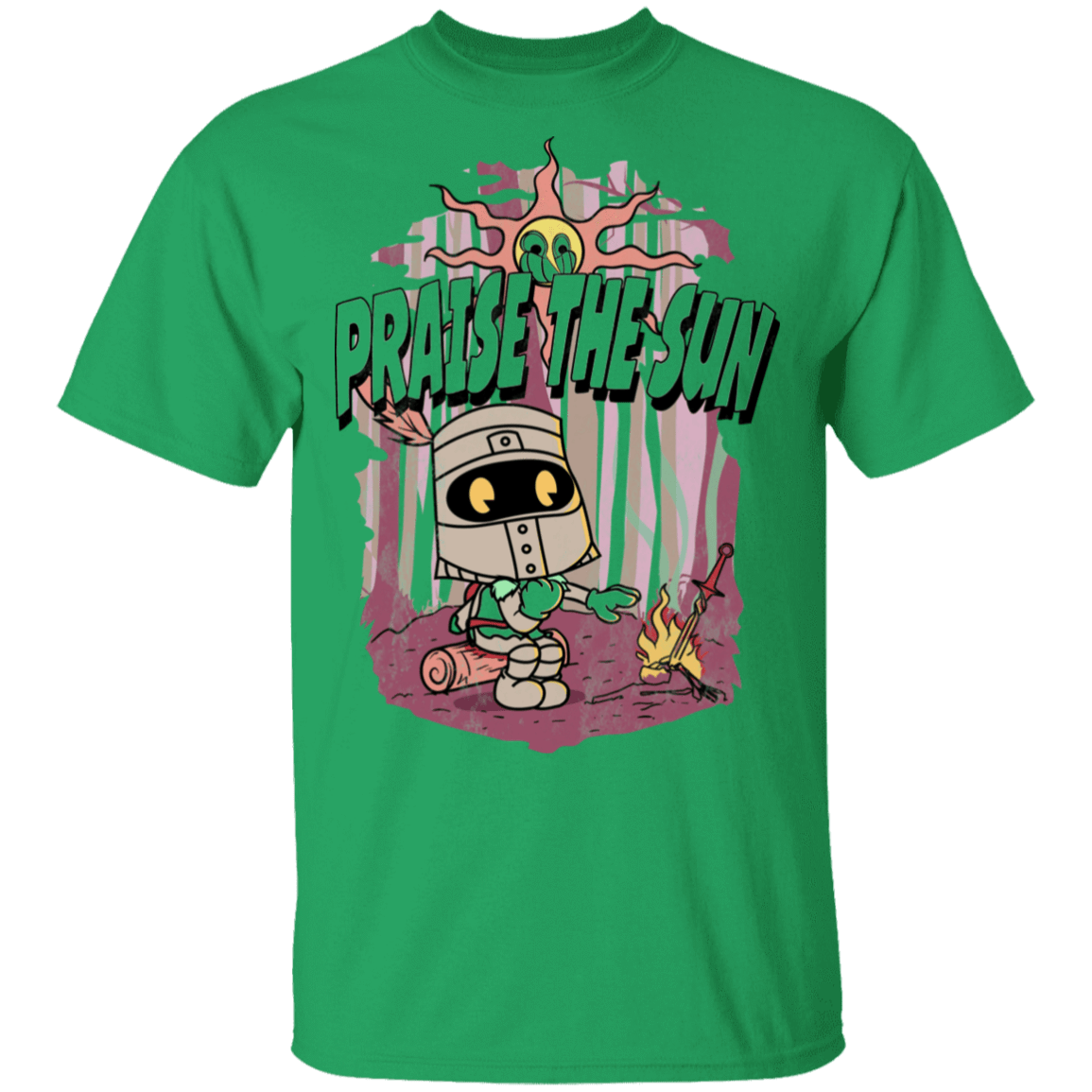 T-Shirts Irish Green / S Praise The Sun Cartoon T-Shirt