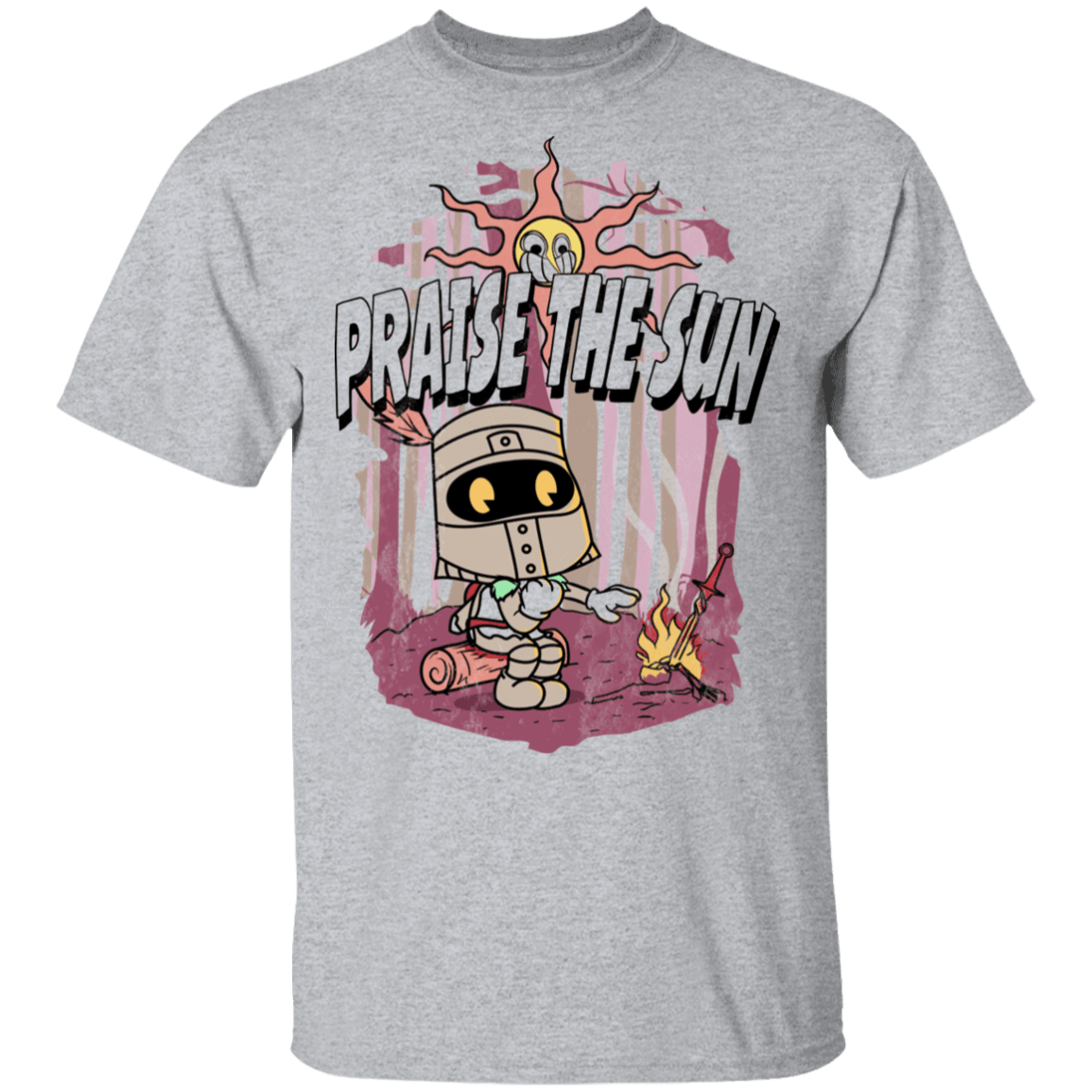 T-Shirts Sport Grey / S Praise The Sun Cartoon T-Shirt