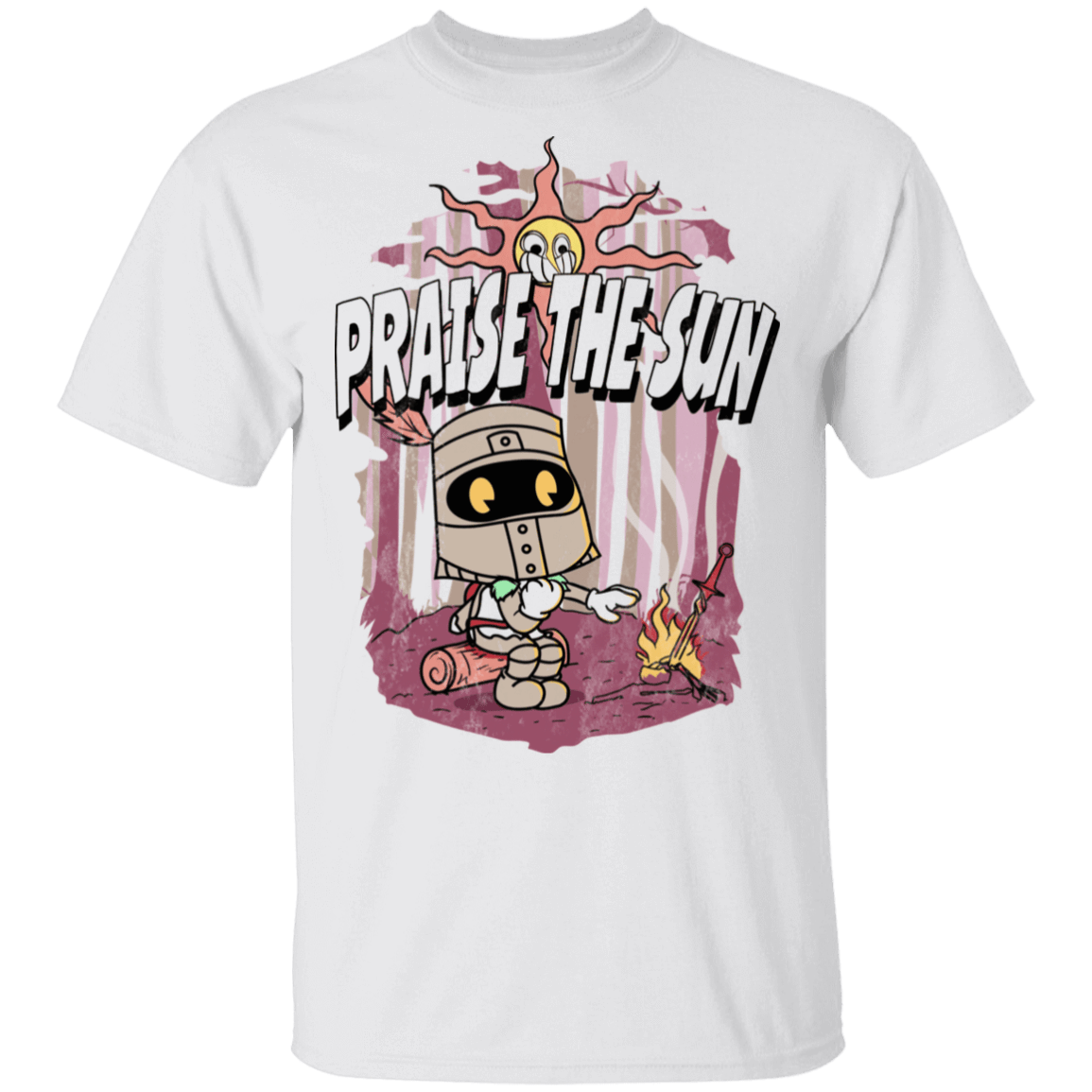 T-Shirts White / S Praise The Sun Cartoon T-Shirt