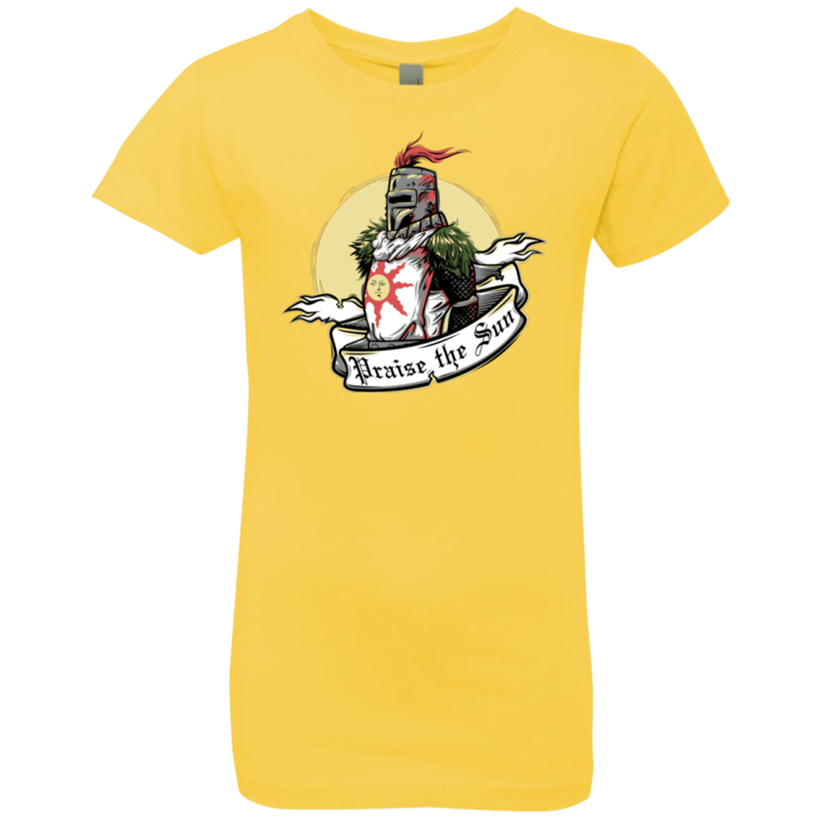 T-Shirts Vibrant Yellow / YXS Praise the Sun Girls Premium T-Shirt