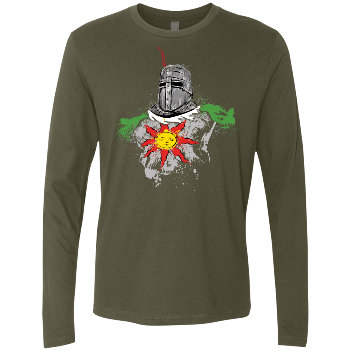 T-Shirts Military Green / Small Praise the sun Men's Premium Long Sleeve
