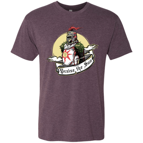 T-Shirts Vintage Purple / Small Praise the Sun Men's Triblend T-Shirt
