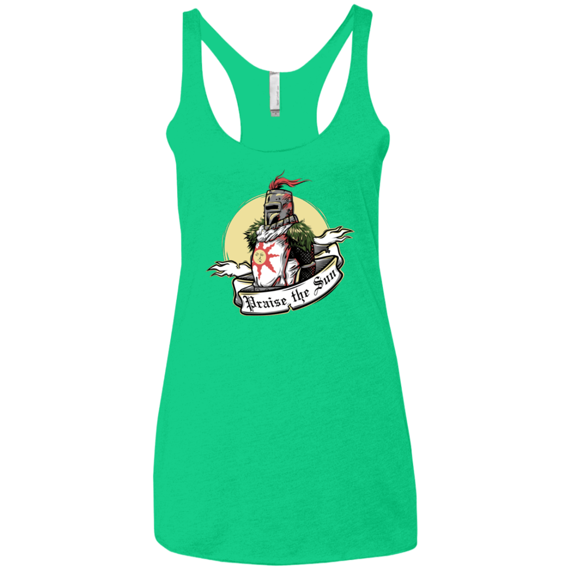 T-Shirts Envy / X-Small Praise the Sun Women's Triblend Racerback Tank