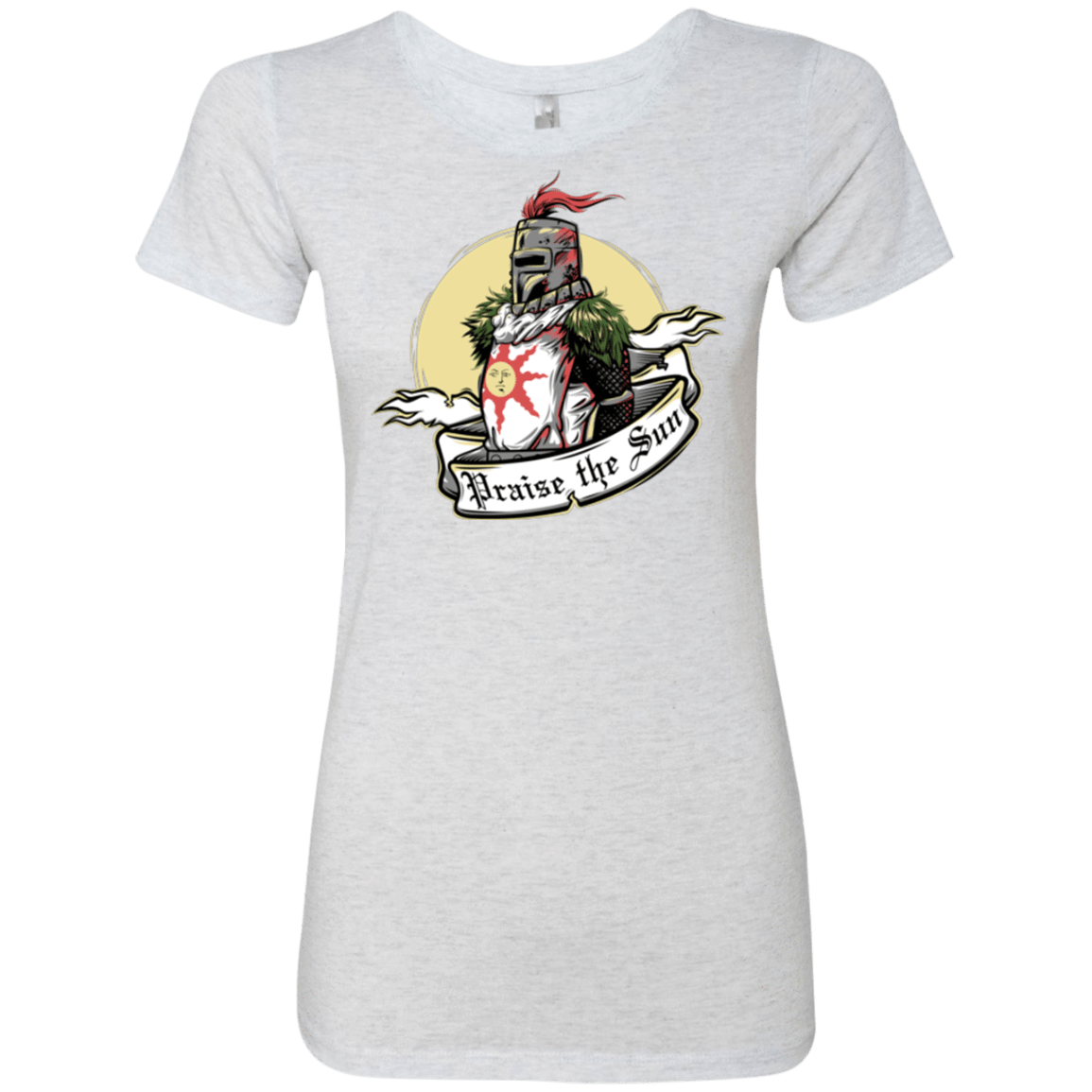 T-Shirts Heather White / Small Praise the Sun Women's Triblend T-Shirt