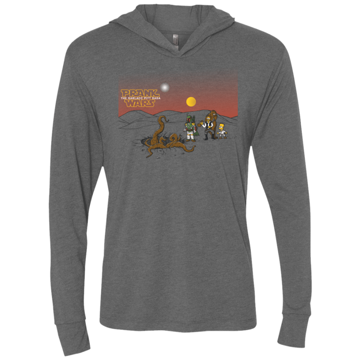 T-Shirts Premium Heather / X-Small Prank Wars Triblend Long Sleeve Hoodie Tee