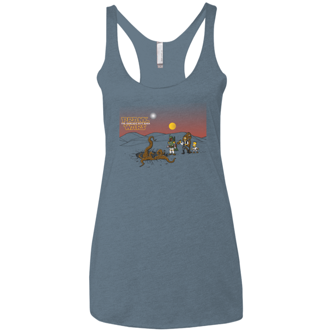T-Shirts Indigo / X-Small Prank Wars Women's Triblend Racerback Tank