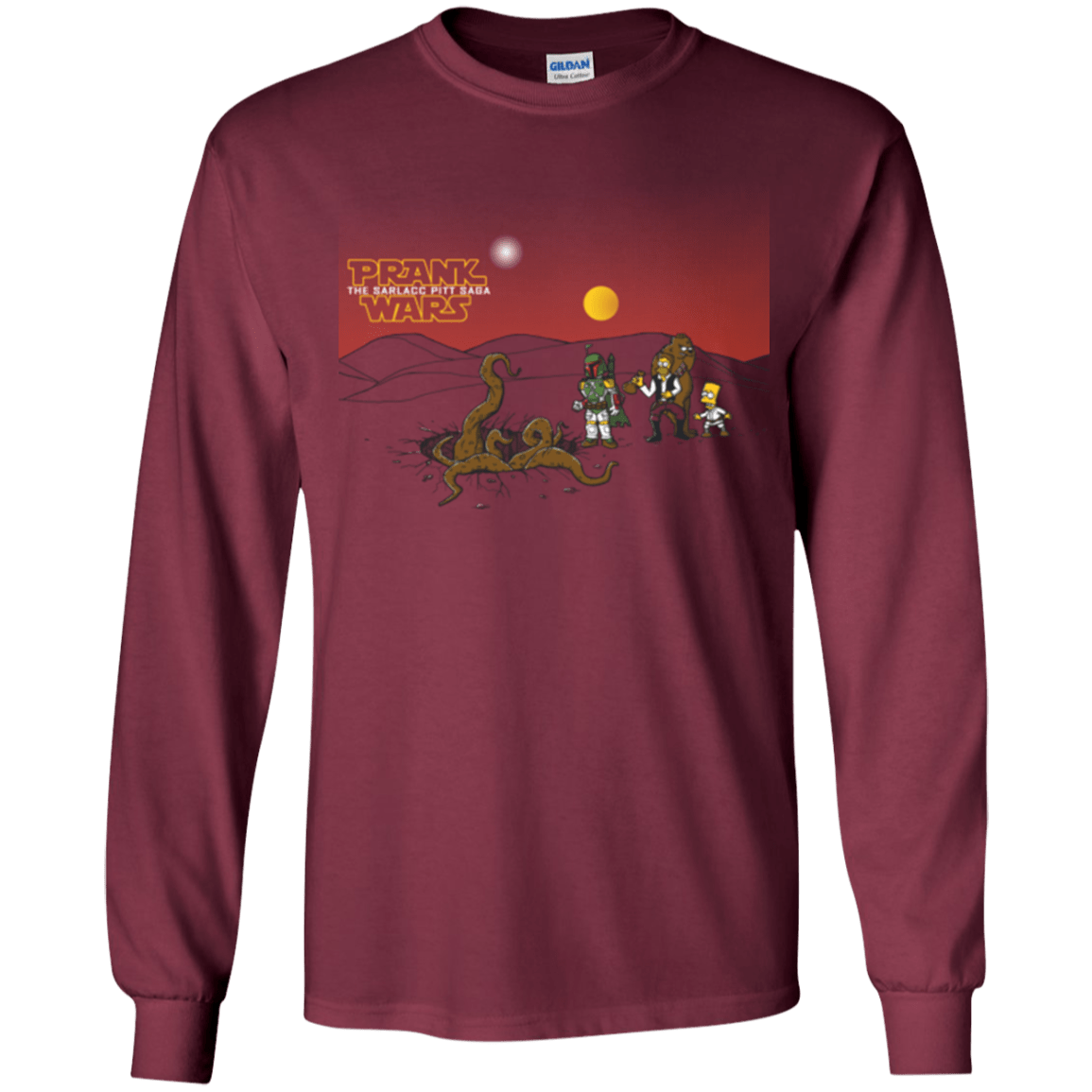 T-Shirts Maroon / YS Prank Wars Youth Long Sleeve T-Shirt