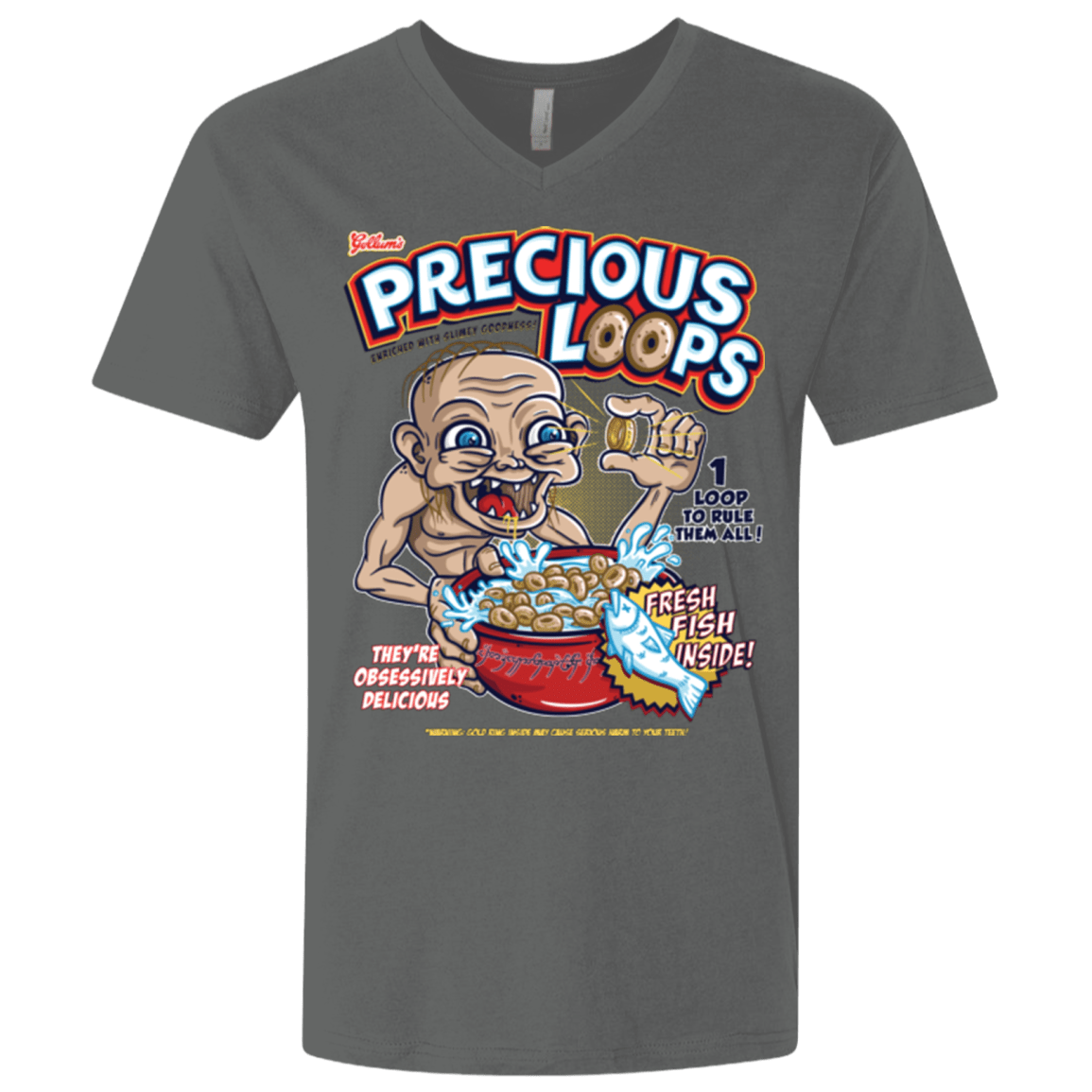 T-Shirts Heavy Metal / X-Small Precious Loops Men's Premium V-Neck