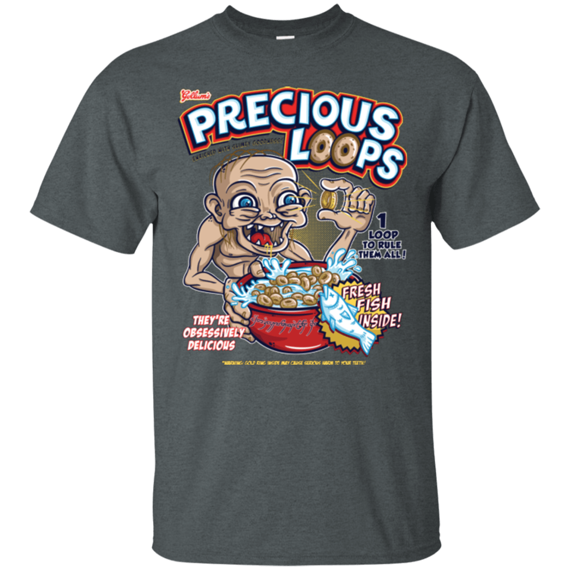 T-Shirts Dark Heather / Small Precious Loops T-Shirt