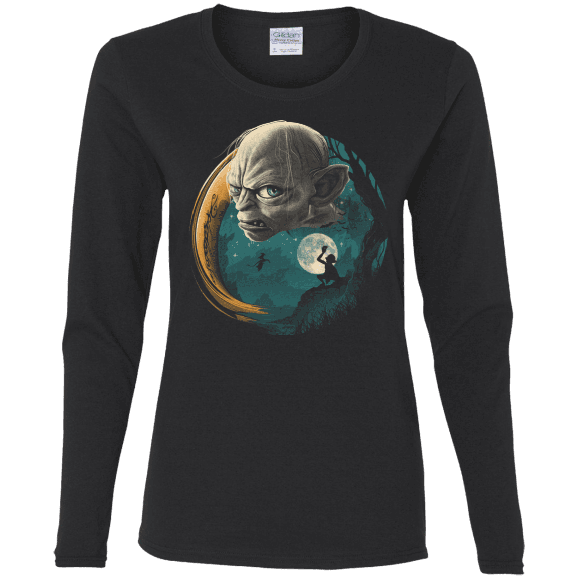 T-Shirts Black / S Precious Ring Women's Long Sleeve T-Shirt