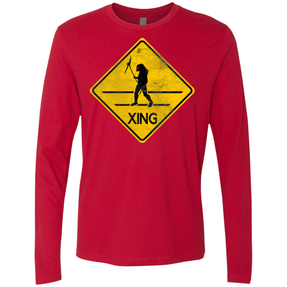 T-Shirts Red / Small Predator Crossing Men's Premium Long Sleeve