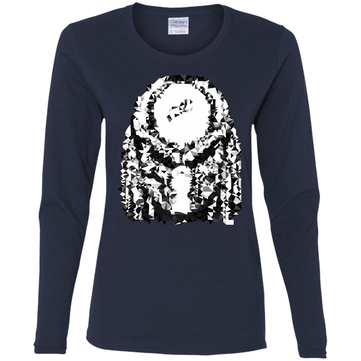 T-Shirts Navy / S Predator Pixel Women's Long Sleeve T-Shirt