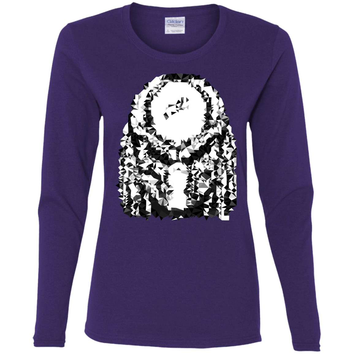 T-Shirts Purple / S Predator Pixel Women's Long Sleeve T-Shirt