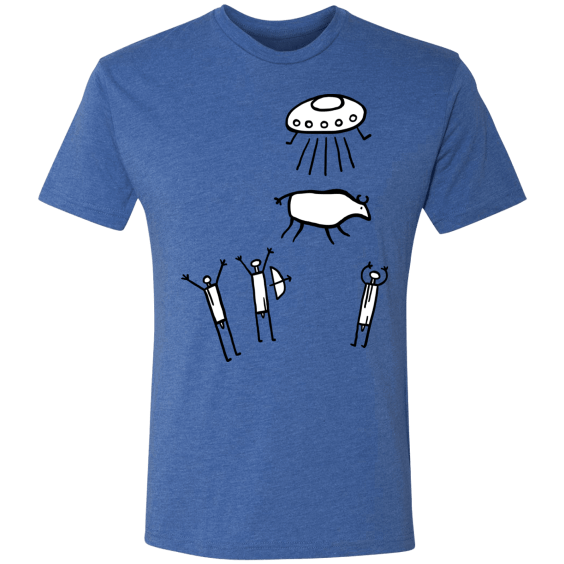 T-Shirts Vintage Royal / S Prehistoric Fiction Men's Triblend T-Shirt