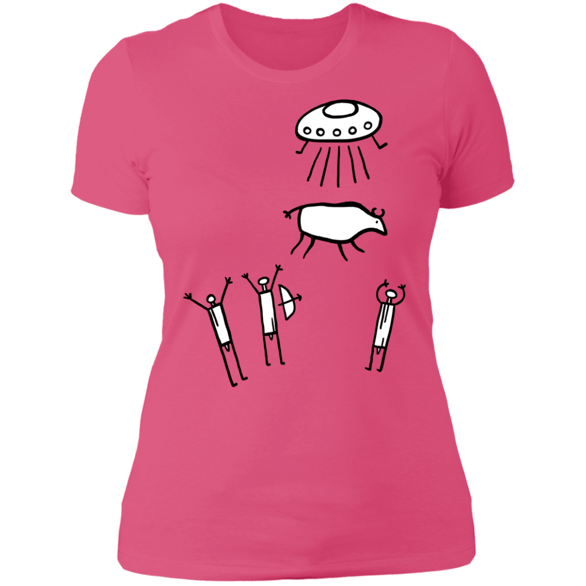T-Shirts Hot Pink / S Prehistoric Fiction Women's Premium T-Shirt