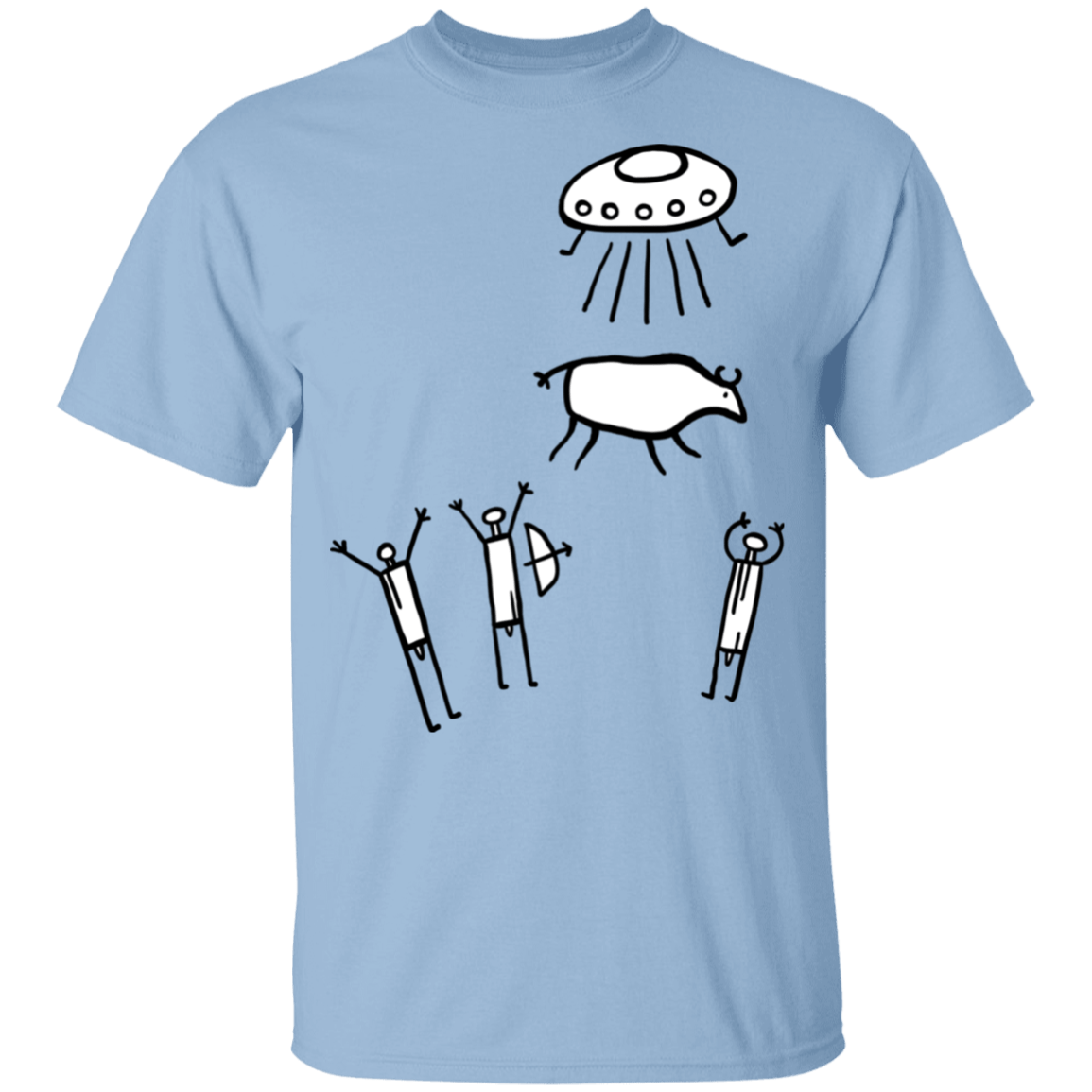 T-Shirts Light Blue / YXS Prehistoric Fiction Youth T-Shirt