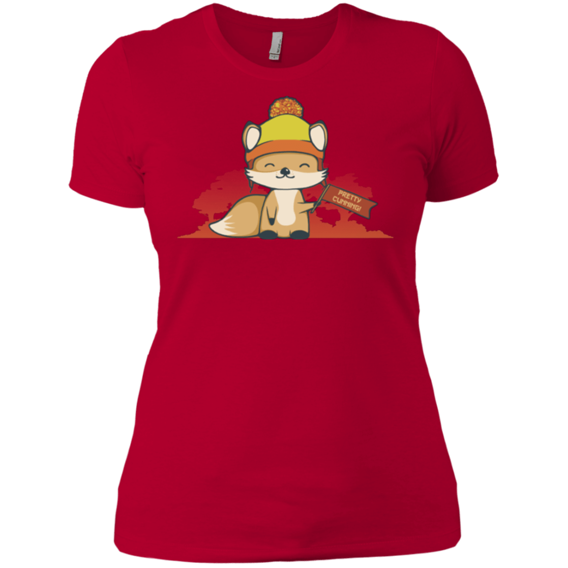 T-Shirts Red / X-Small Pretty Cunning Women's Premium T-Shirt