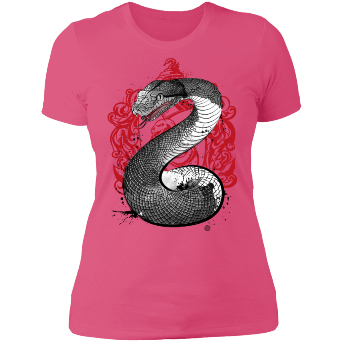T-Shirts Hot Pink / S Pride and Ambition sumi-e Women's Premium T-Shirt