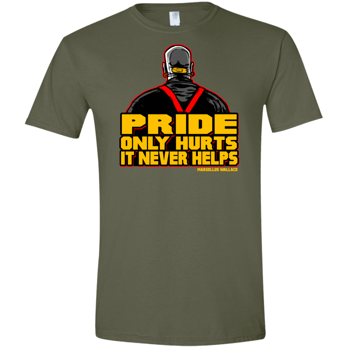 T-Shirts Military Green / S Pride Men's Semi-Fitted Softstyle