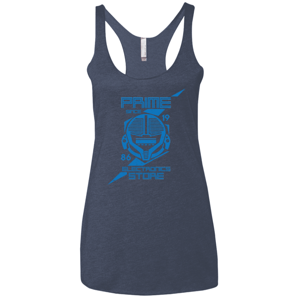 T-Shirts Vintage Navy / X-Small Prime electronics Women's Triblend Racerback Tank