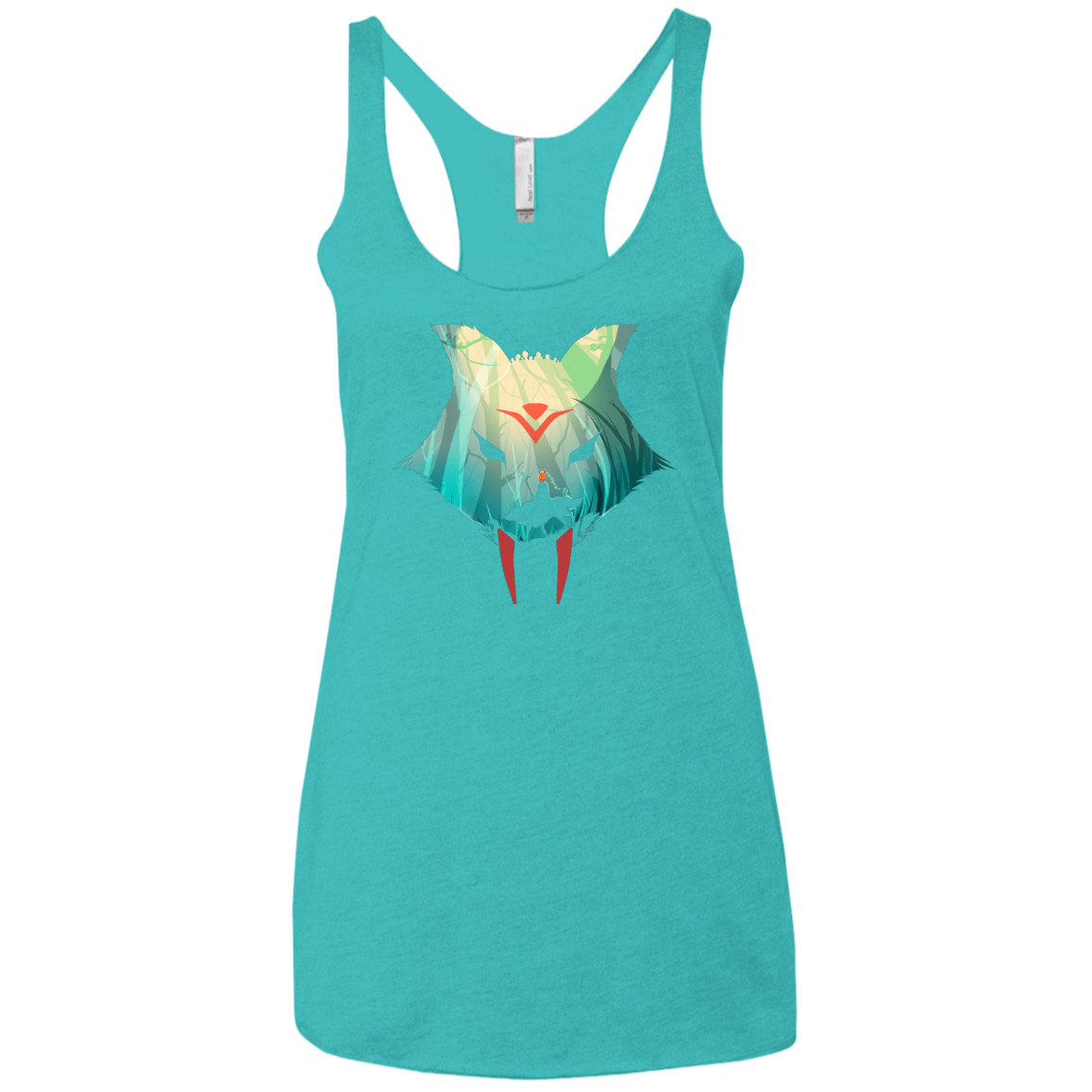T-Shirts Tahiti Blue / X-Small Prince Momo Women's Triblend Racerback Tank