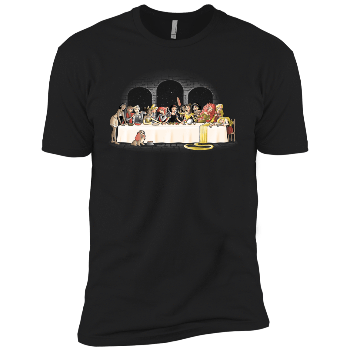 T-Shirts Black / YXS Princess Dinner (2) Boys Premium T-Shirt