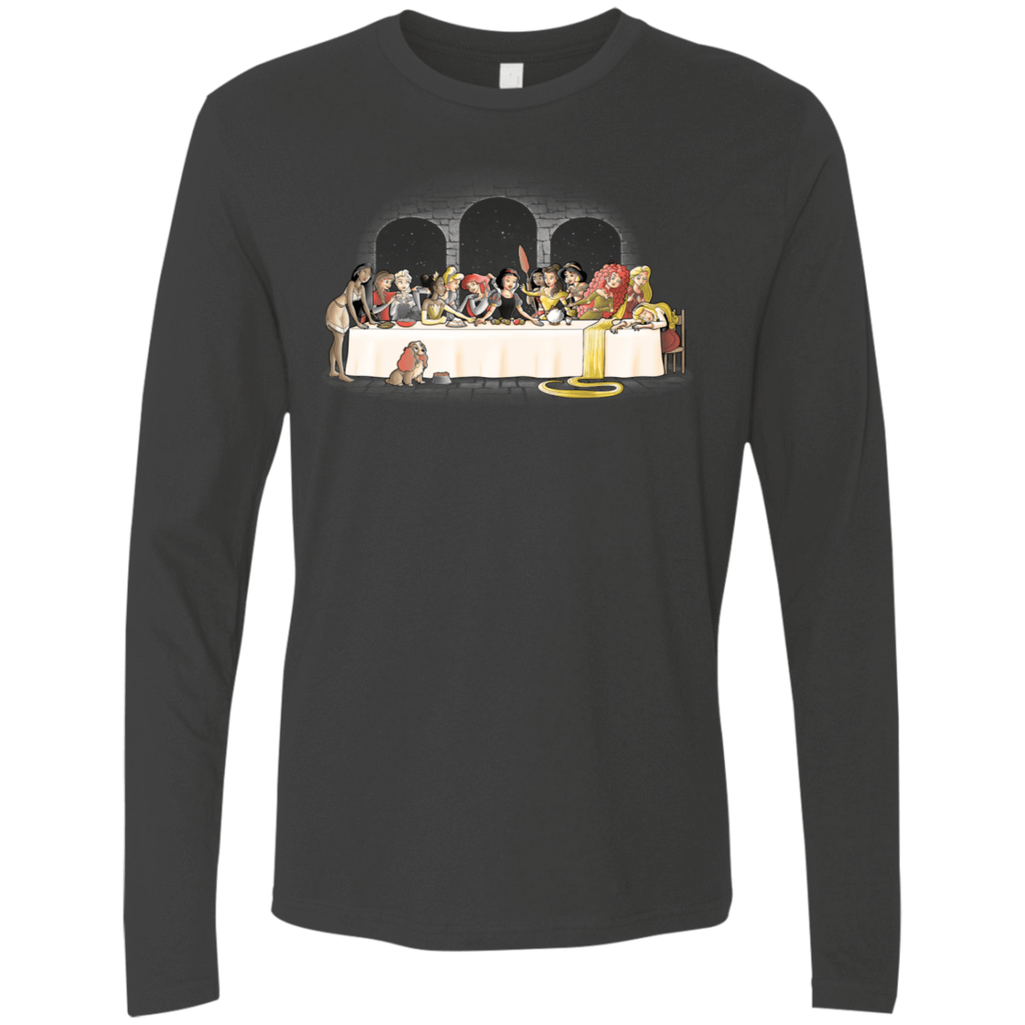 T-Shirts Heavy Metal / S Princess Dinner (2) Men's Premium Long Sleeve