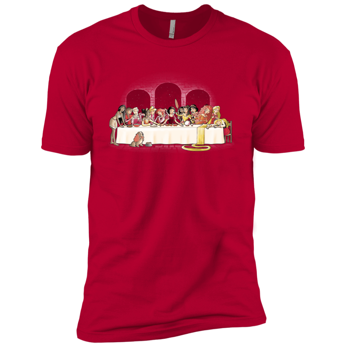 T-Shirts Red / X-Small Princess Dinner (2) Men's Premium T-Shirt