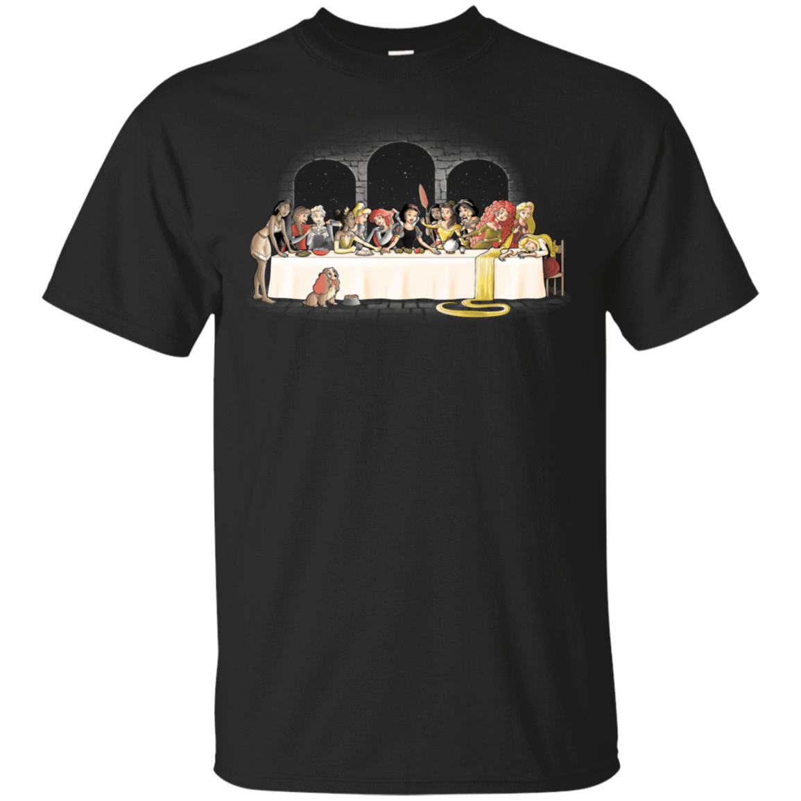 T-Shirts Black / S Princess Dinner (2) T-Shirt