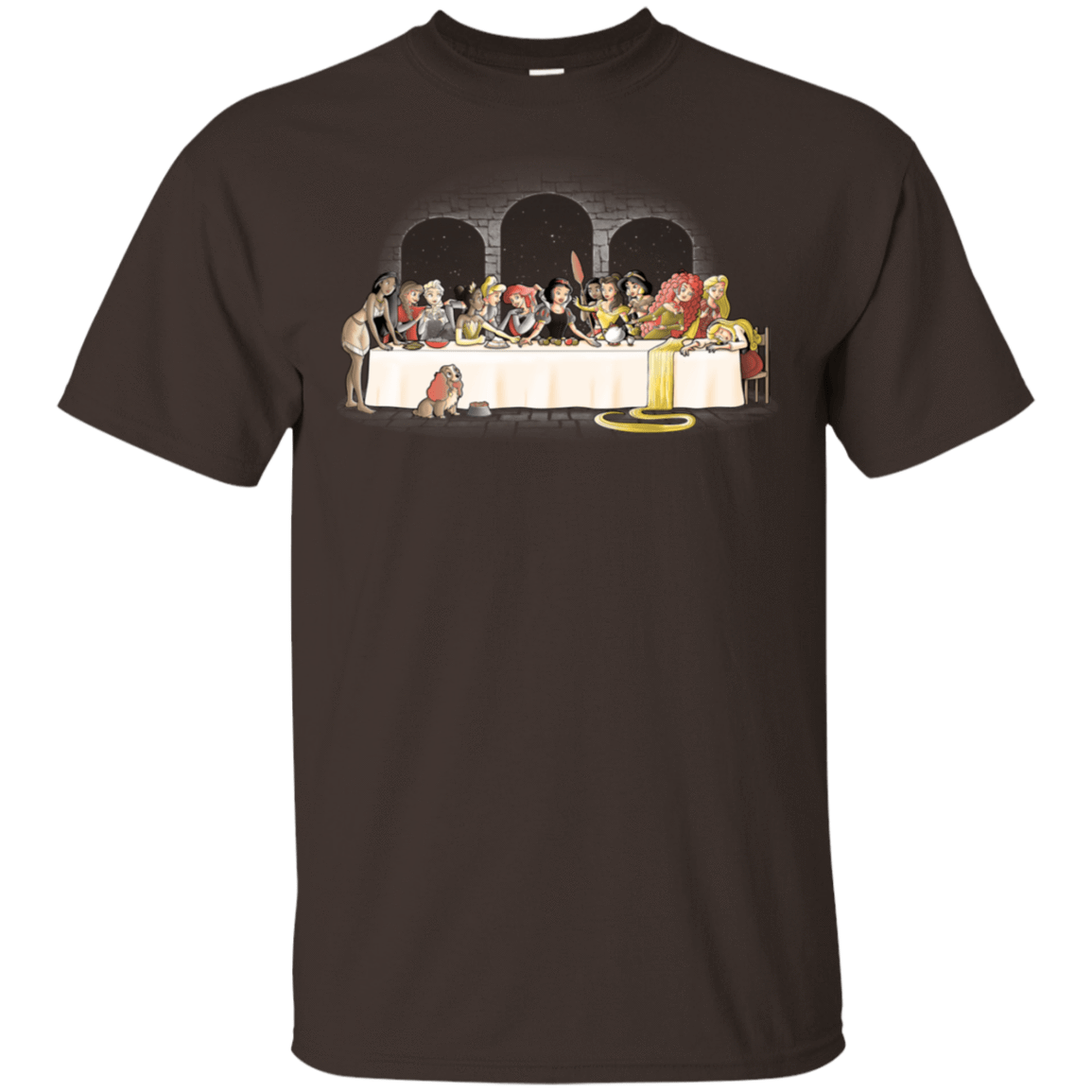 T-Shirts Dark Chocolate / S Princess Dinner (2) T-Shirt