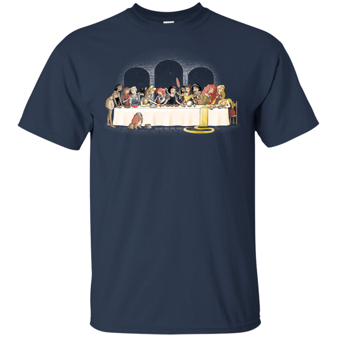 T-Shirts Navy / S Princess Dinner (2) T-Shirt