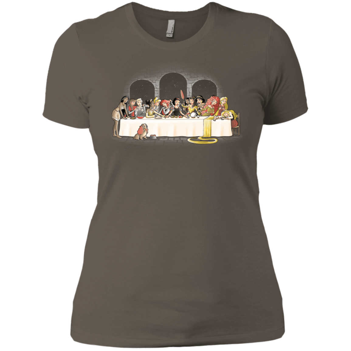 T-Shirts Warm Grey / X-Small Princess Dinner (2) Women's Premium T-Shirt