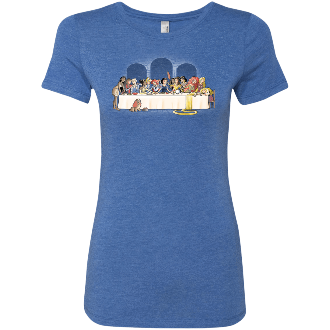 T-Shirts Vintage Royal / S Princess Dinner (2) Women's Triblend T-Shirt