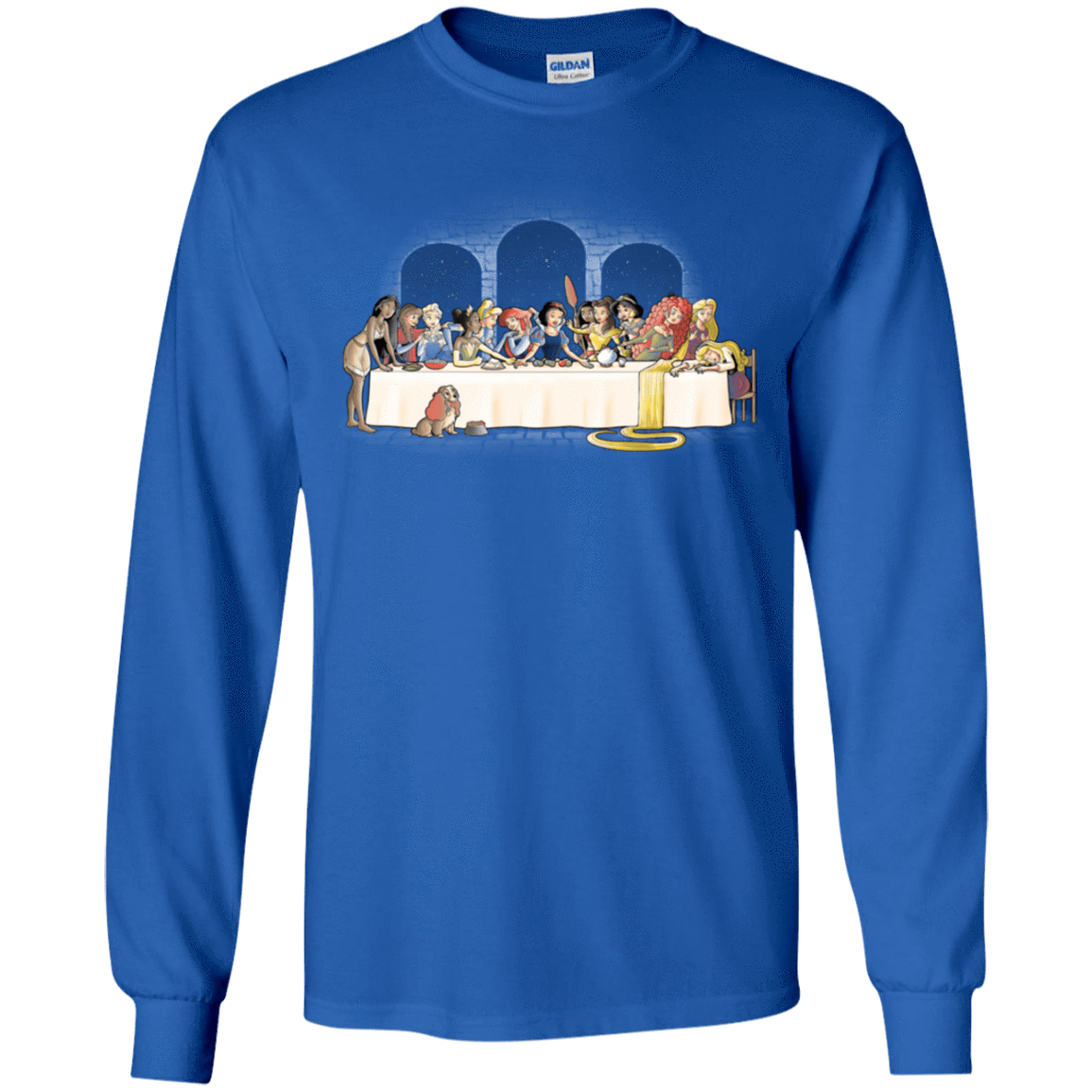 T-Shirts Royal / YS Princess Dinner (2) Youth Long Sleeve T-Shirt