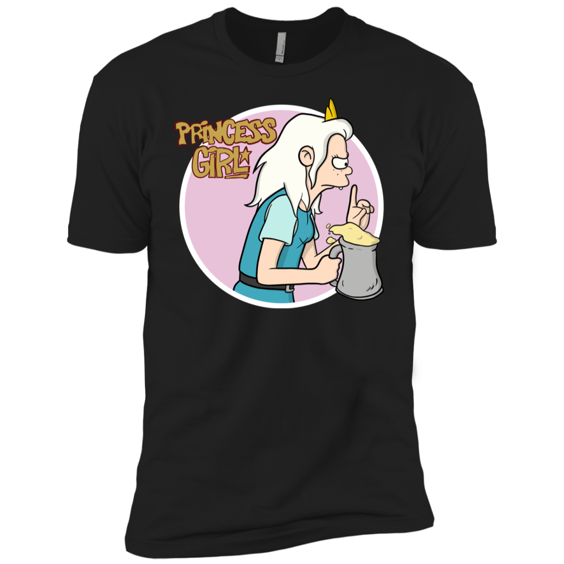 T-Shirts Black / YXS Princess Girl Boys Premium T-Shirt
