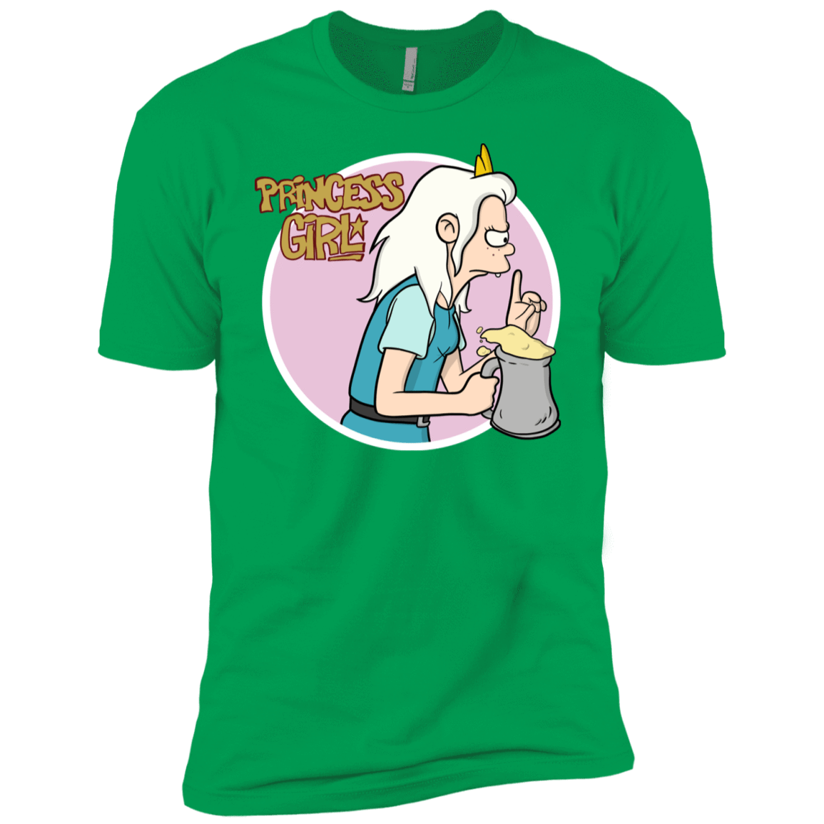 T-Shirts Kelly Green / YXS Princess Girl Boys Premium T-Shirt