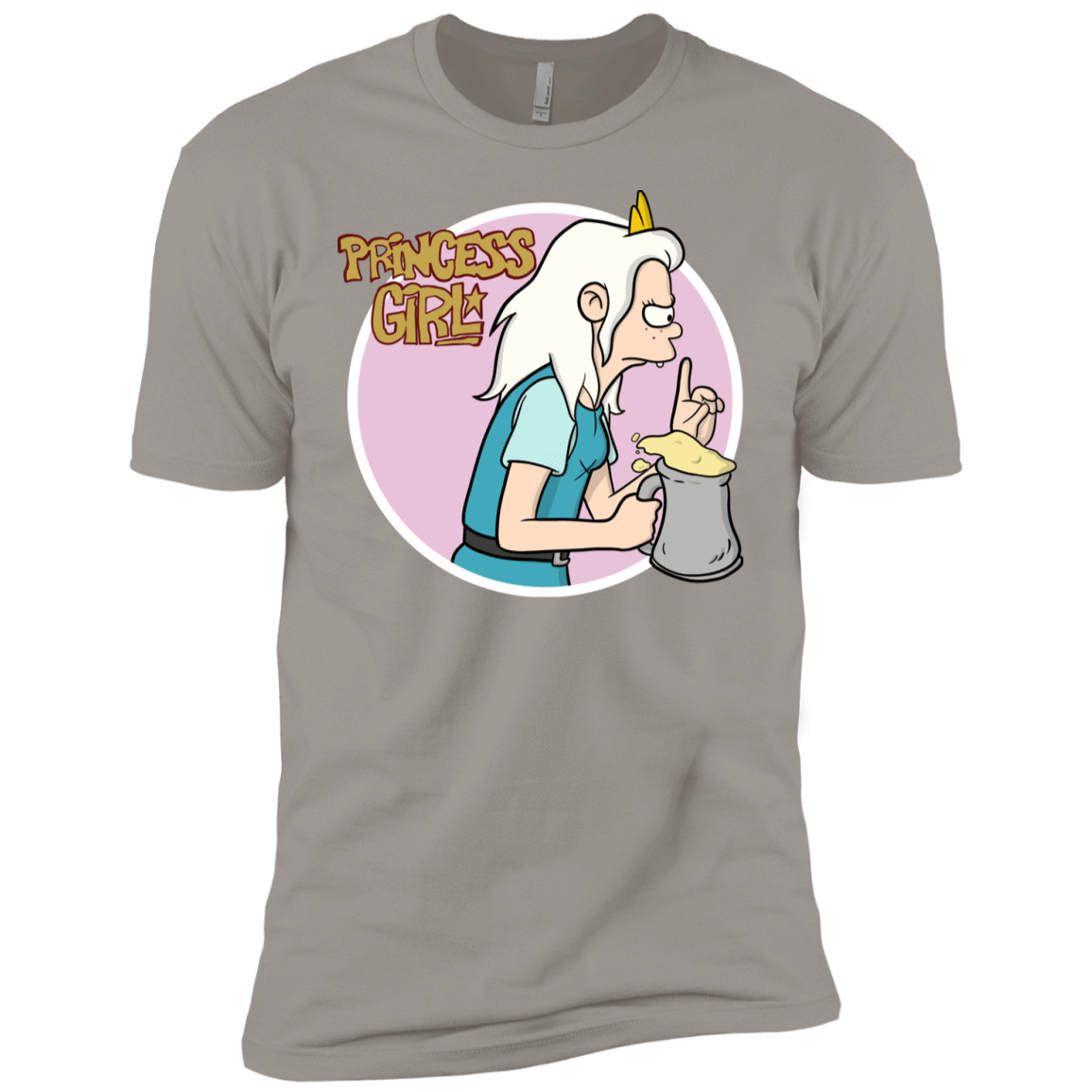 T-Shirts Light Grey / YXS Princess Girl Boys Premium T-Shirt