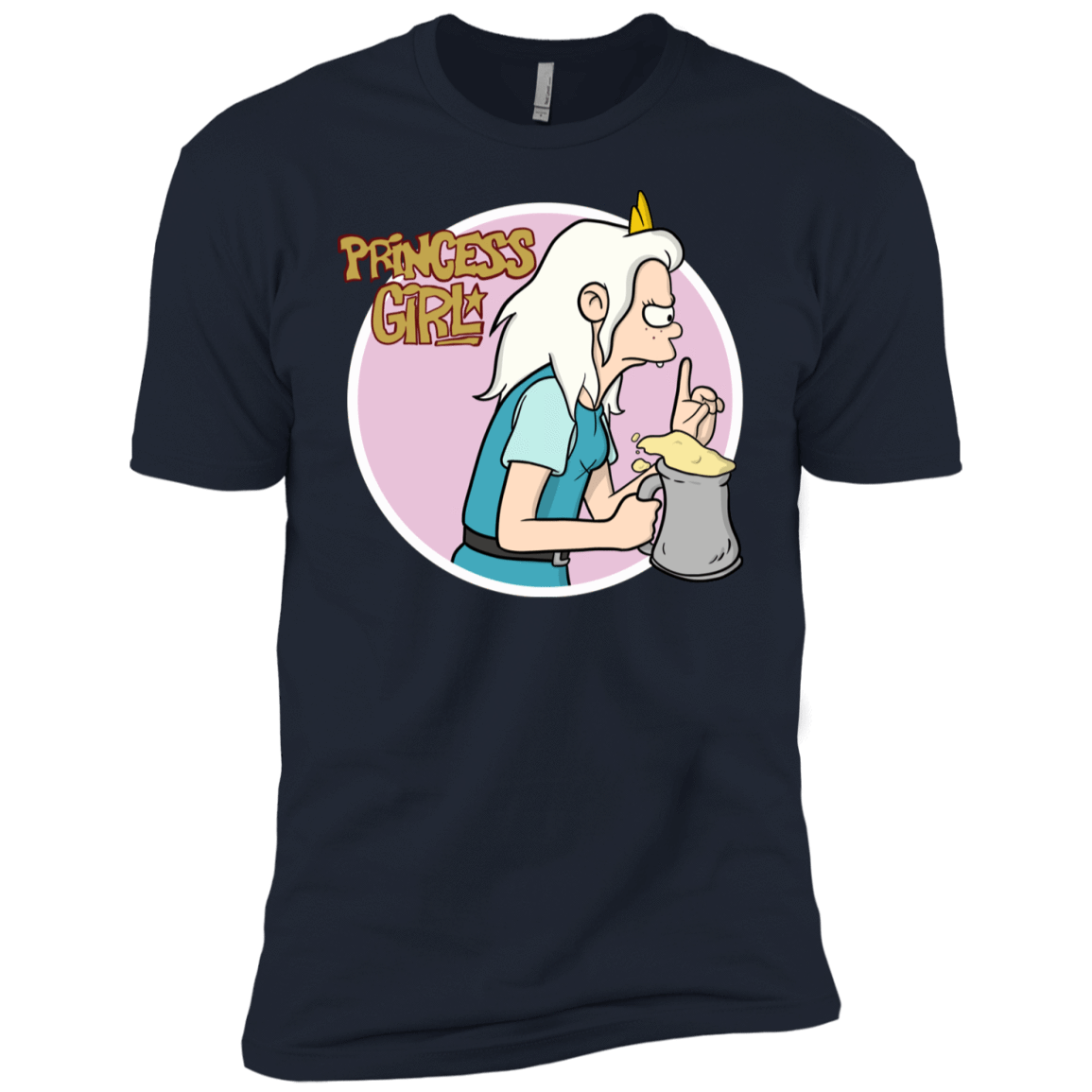 T-Shirts Midnight Navy / YXS Princess Girl Boys Premium T-Shirt