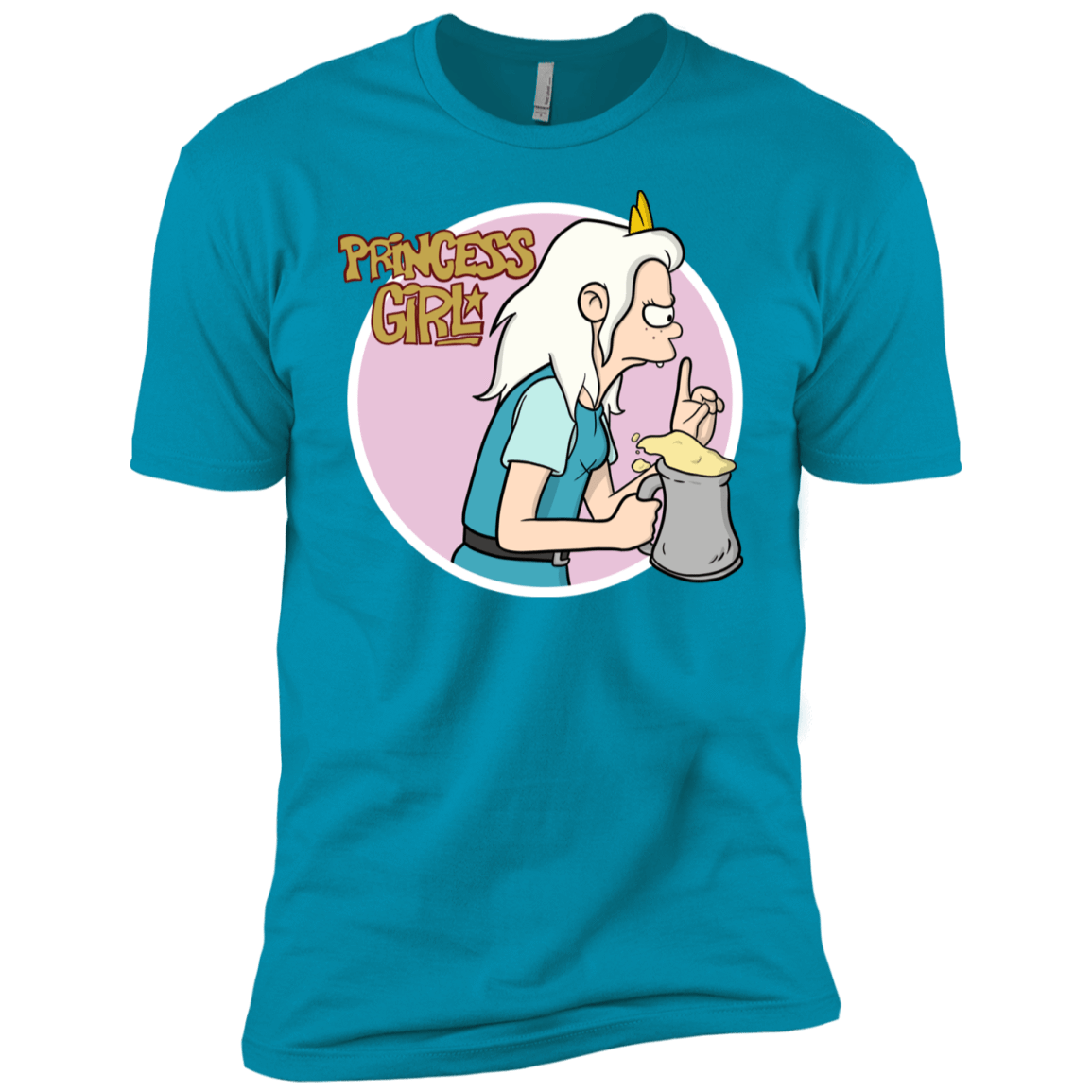 T-Shirts Turquoise / YXS Princess Girl Boys Premium T-Shirt