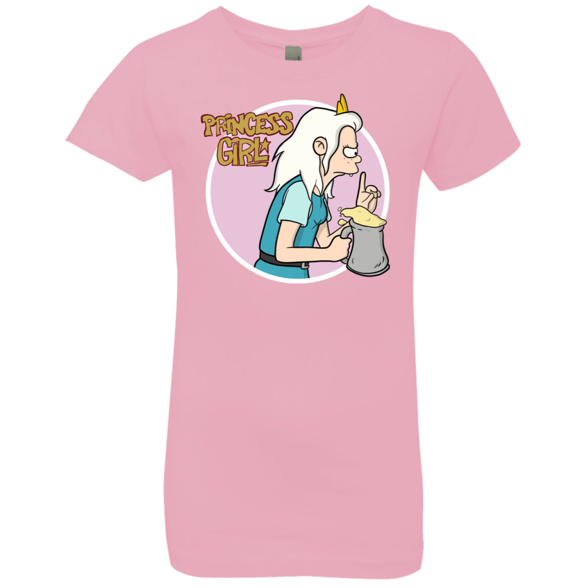 T-Shirts Light Pink / YXS Princess Girl Girls Premium T-Shirt