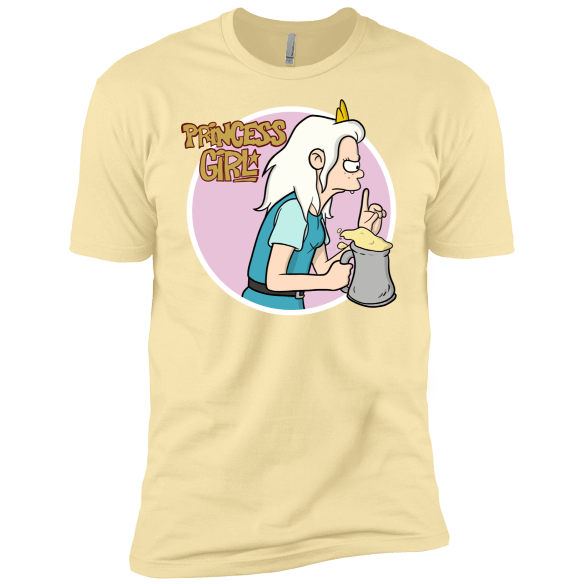T-Shirts Banana Cream / X-Small Princess Girl Men's Premium T-Shirt