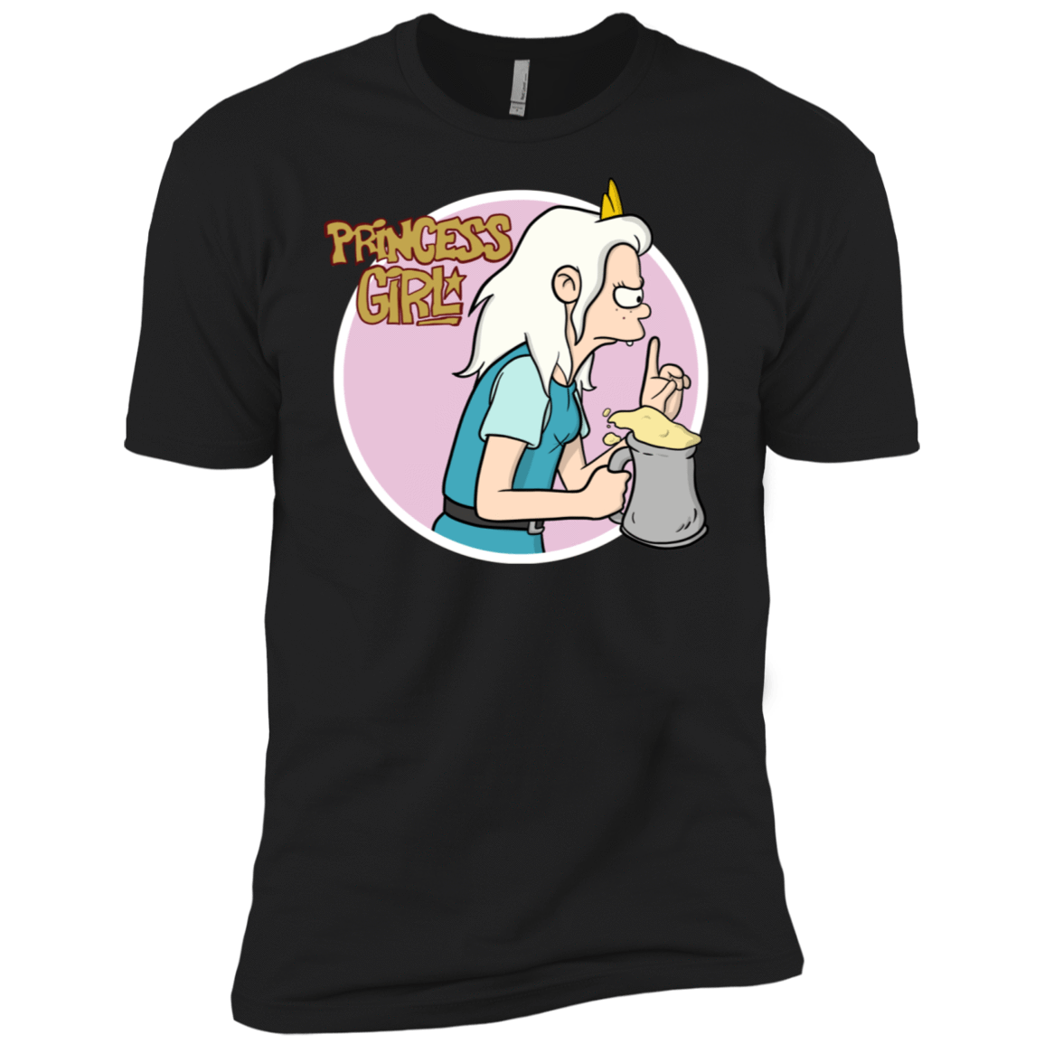 T-Shirts Black / X-Small Princess Girl Men's Premium T-Shirt