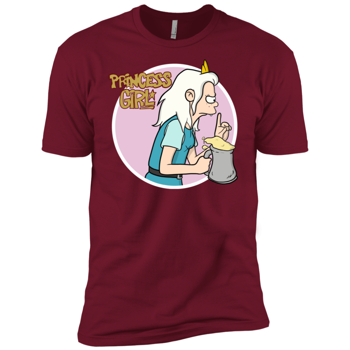 T-Shirts Cardinal / X-Small Princess Girl Men's Premium T-Shirt