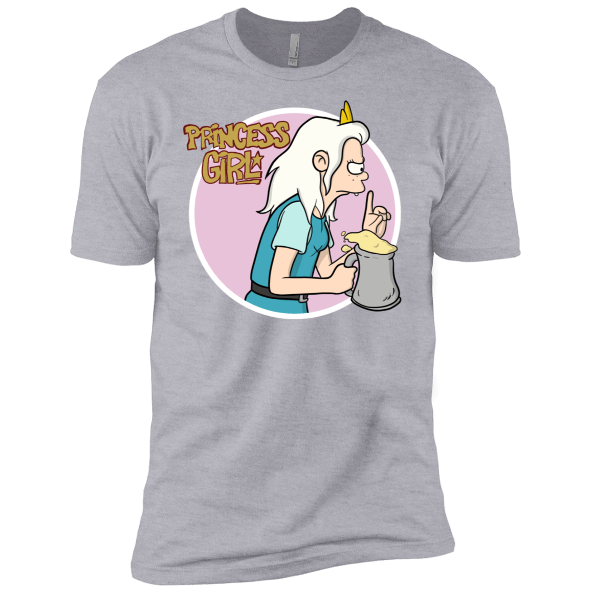 T-Shirts Heather Grey / X-Small Princess Girl Men's Premium T-Shirt