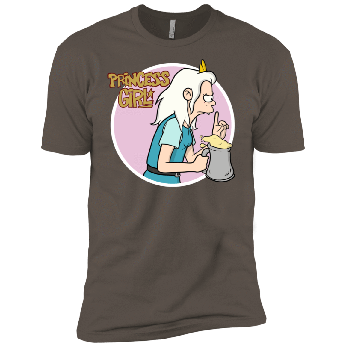 T-Shirts Warm Grey / X-Small Princess Girl Men's Premium T-Shirt