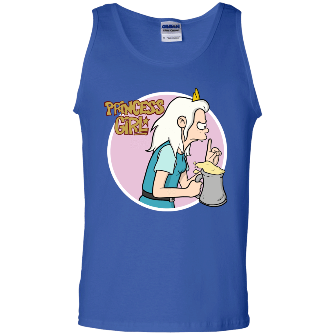 T-Shirts Royal / S Princess Girl Men's Tank Top