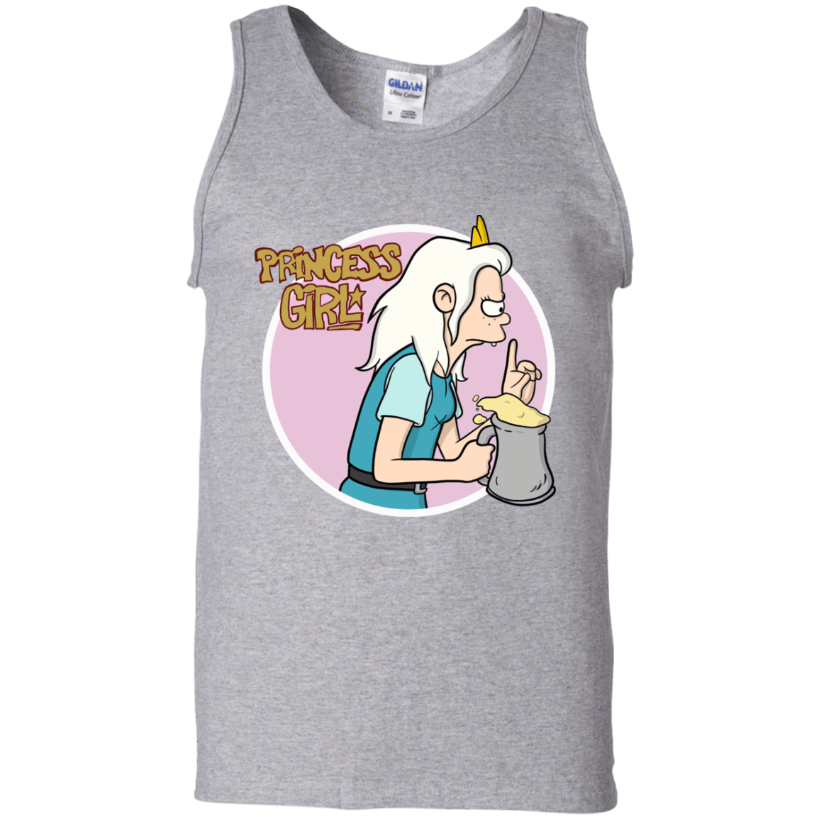 T-Shirts Sport Grey / S Princess Girl Men's Tank Top